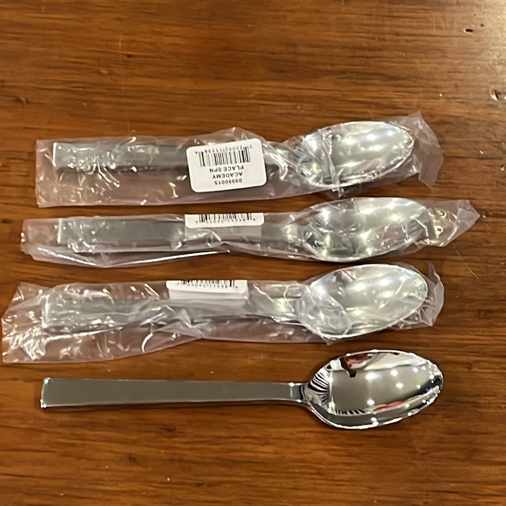 Ralph Lauren Academy 7.25” Place Spoon new Flatware x 4